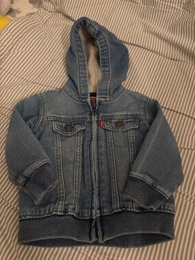 Levi's Kids Hooded Denim Jacket - Medium Blue